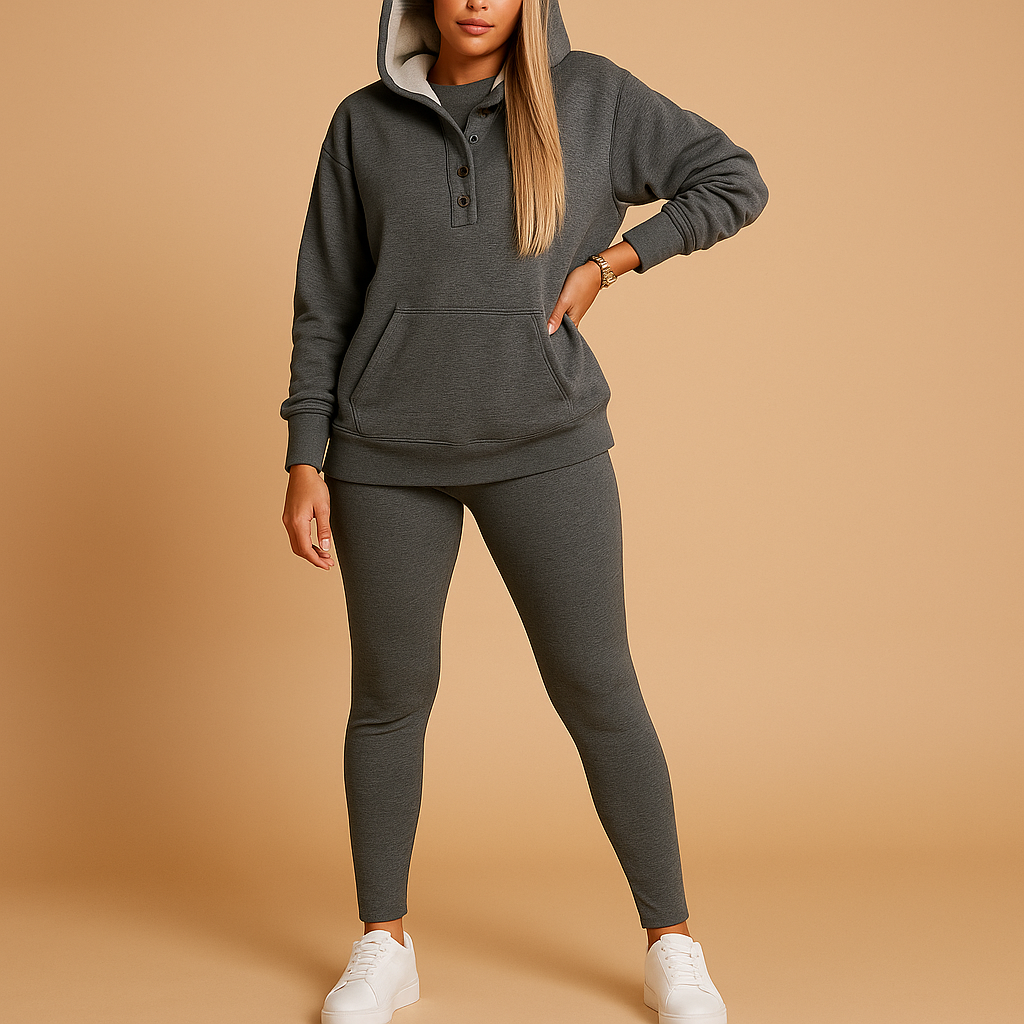 Hoodie en joggingset voor dames in zachte stof | Valerie