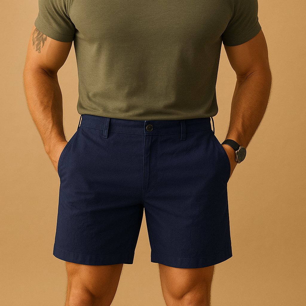 Herre shorts i åndbart materiale med afslappet pasform | Floris