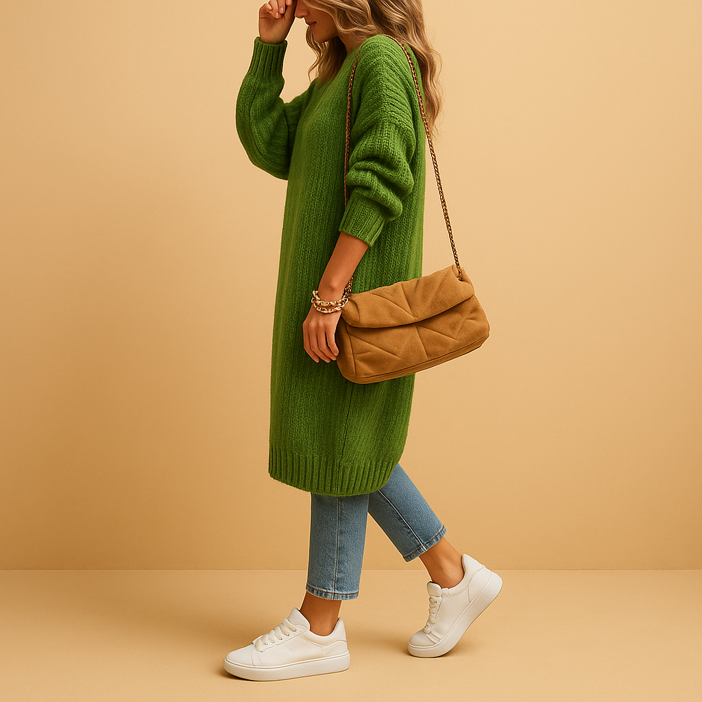 Klassiek gebreid damesvest met open voorkant | Evelien