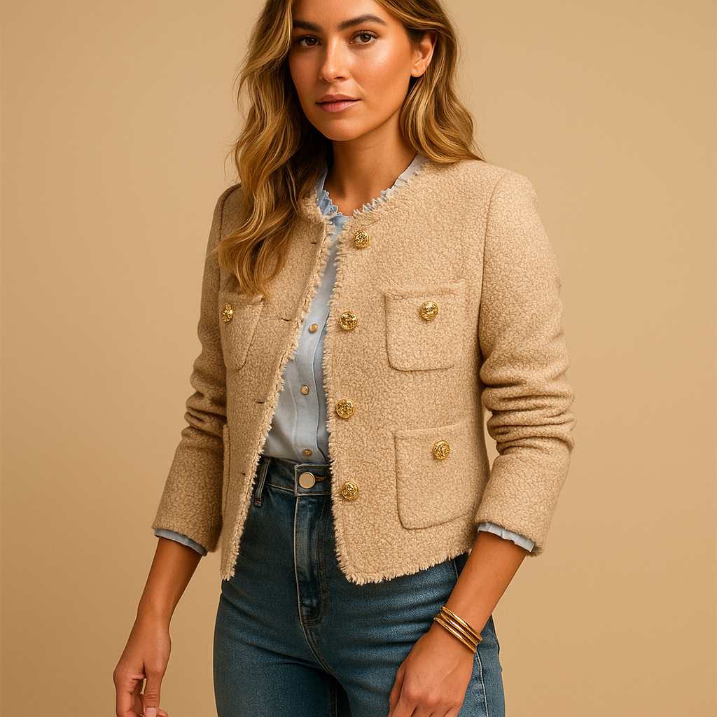 Klassieke tweed blazer voor dames | Marije