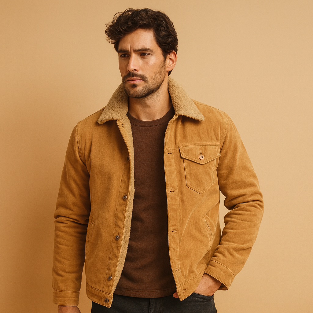 Klassisk vinterjakke med knapper til mænd | Pieter