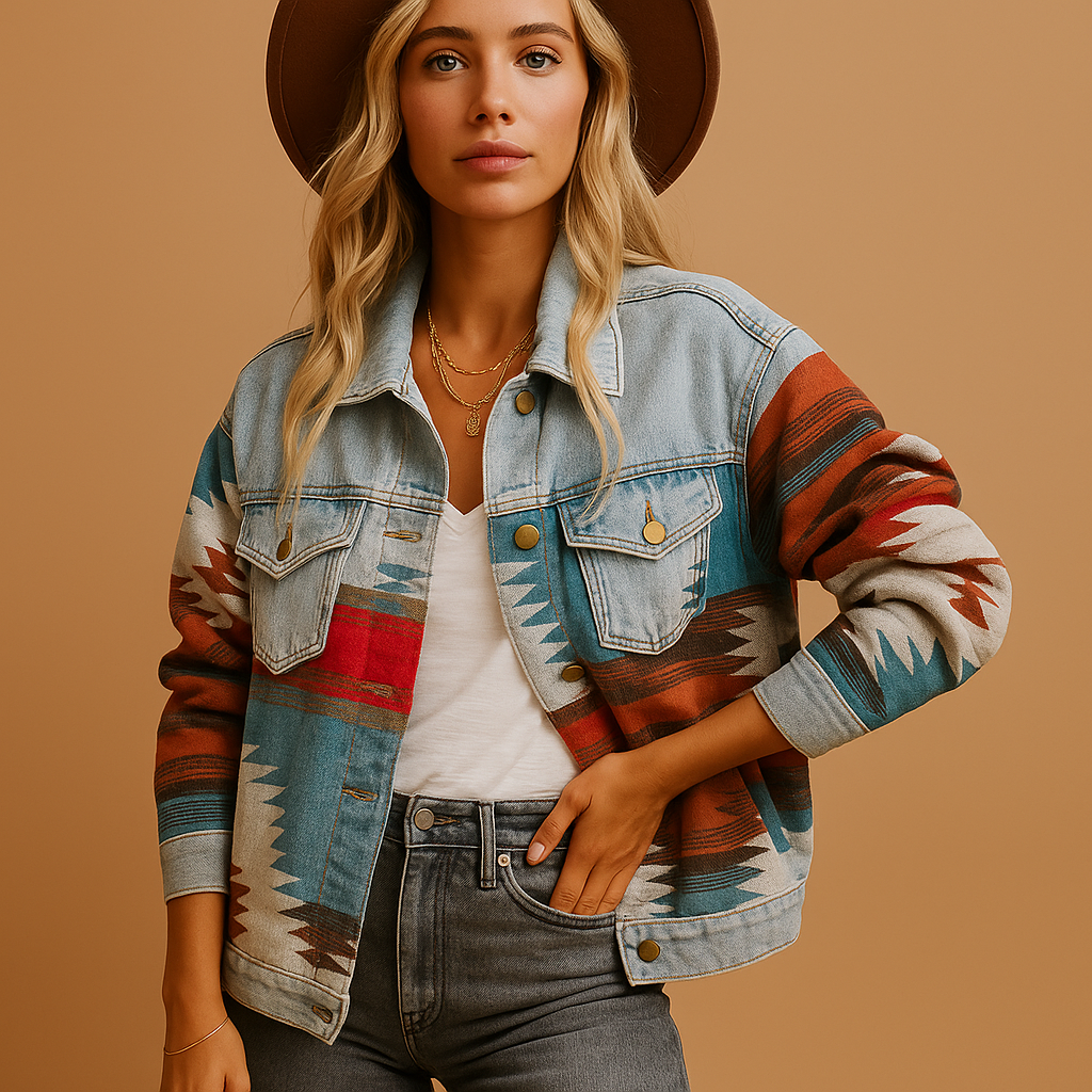 Losvallend katoenen herfstjack voor dames | Veerle