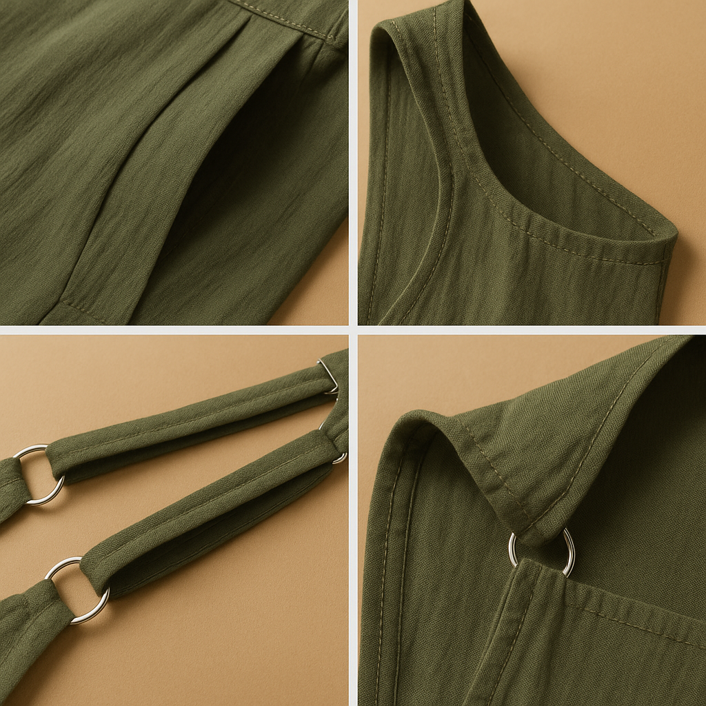 Luchtige jumpsuit met wijde pijpen voor dames | Elvira