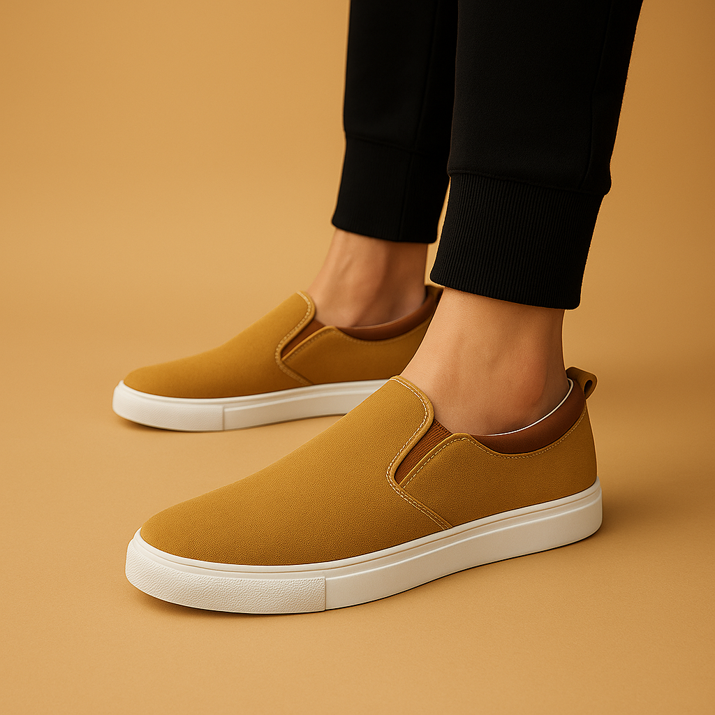 Moderne slip-ons med åndbart tekstil til mænd | Joris
