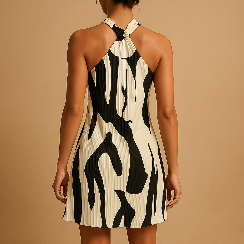 Lieke | Mouwloze zomerjurk met opvallende print voor dames