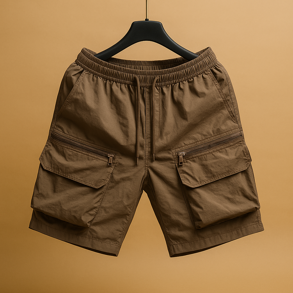 Oversized cargoshorts til mænd med flere lommer | Emiel
