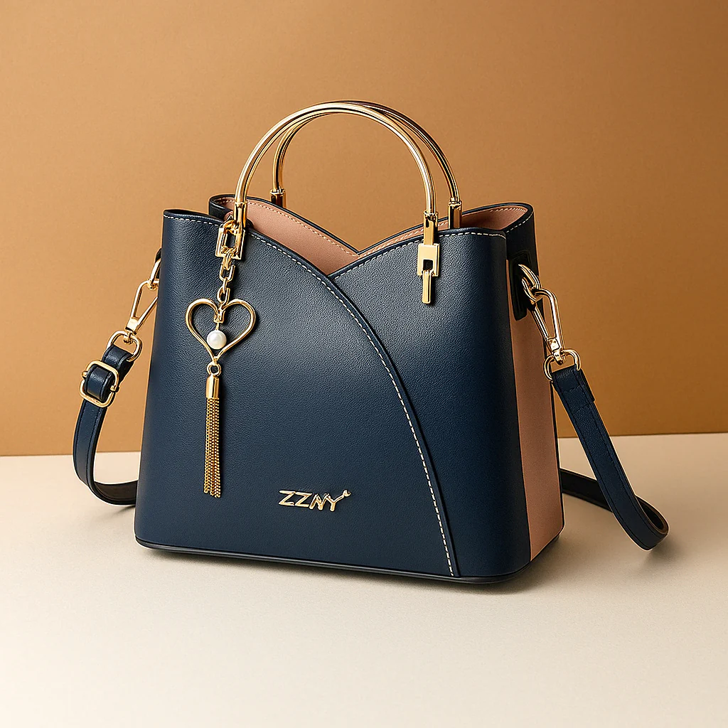 Schoudertas met geometrisch patroon en verstelbare riem voor dames | Elvira