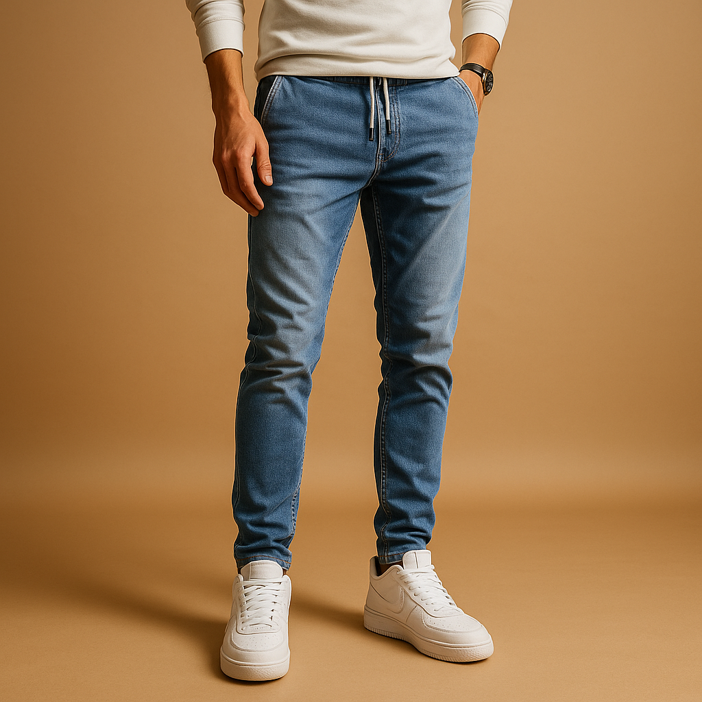 Slim fit jeans i stretch denim til mænd | Milan