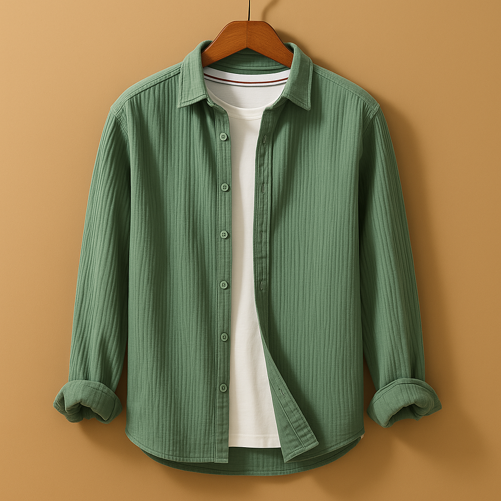 Joris | Stilfuldt button-down skjorte med lange ærmer til mænd