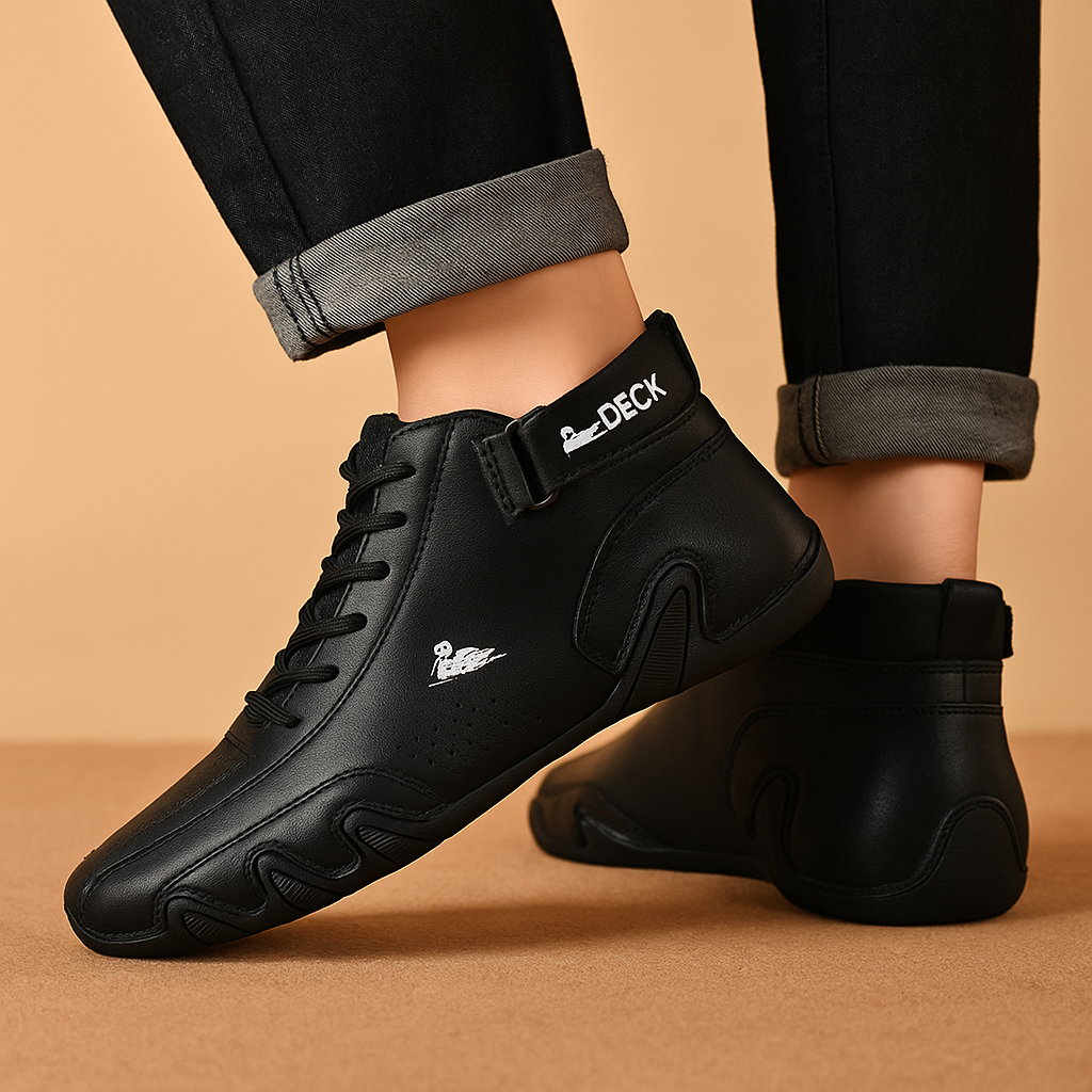 Åndbare herresko med elastisk pasform | Joris