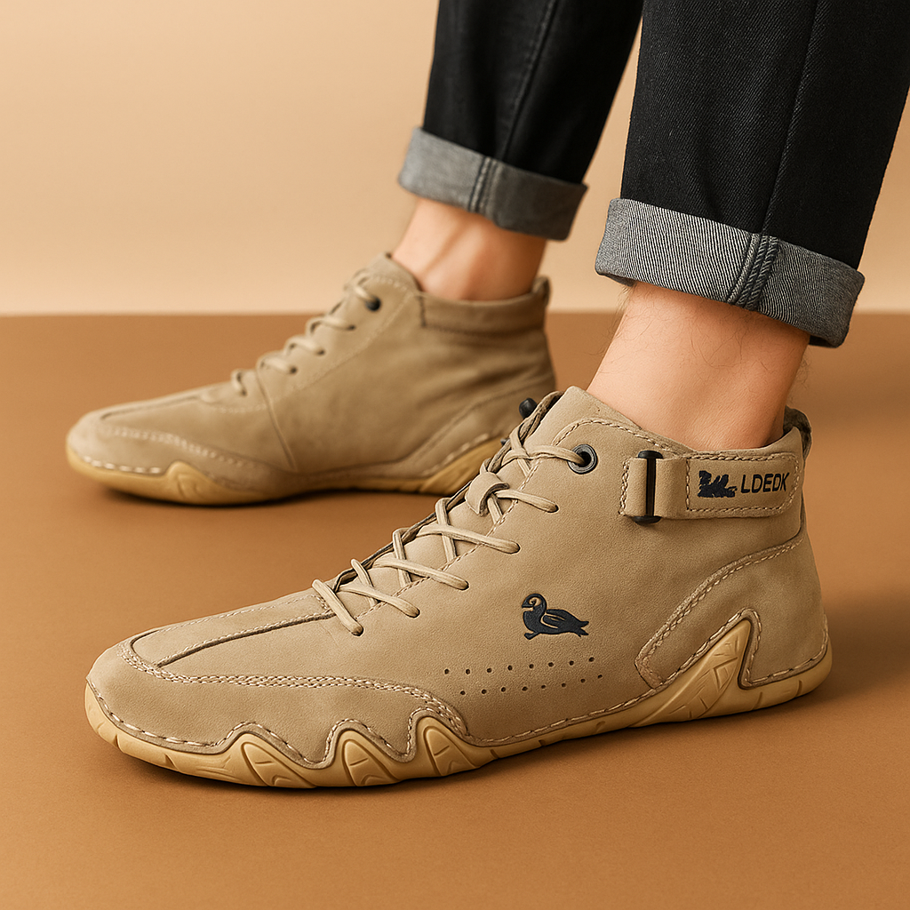 Åndbare herresko med elastisk pasform | Joris