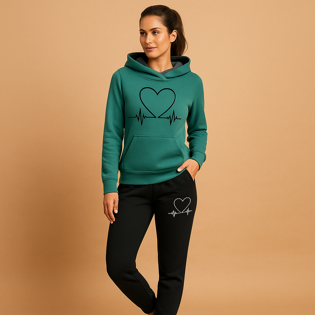 Stijlvolle jogging set met jack voor dames | Lianne