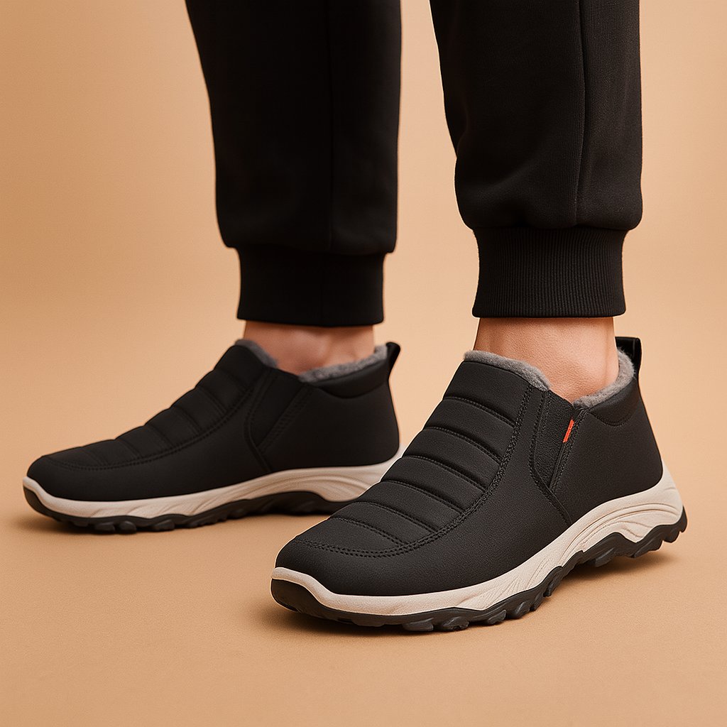 Varme slip-on vinterstøvler til mænd med plysforing | Hugo