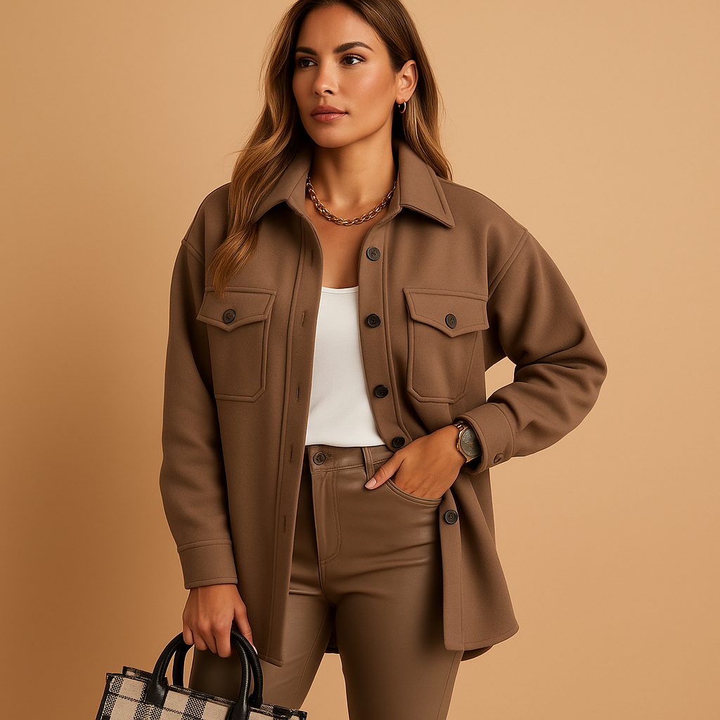 Wind- en waterdicht damesjack met kraag en knopen | Renée