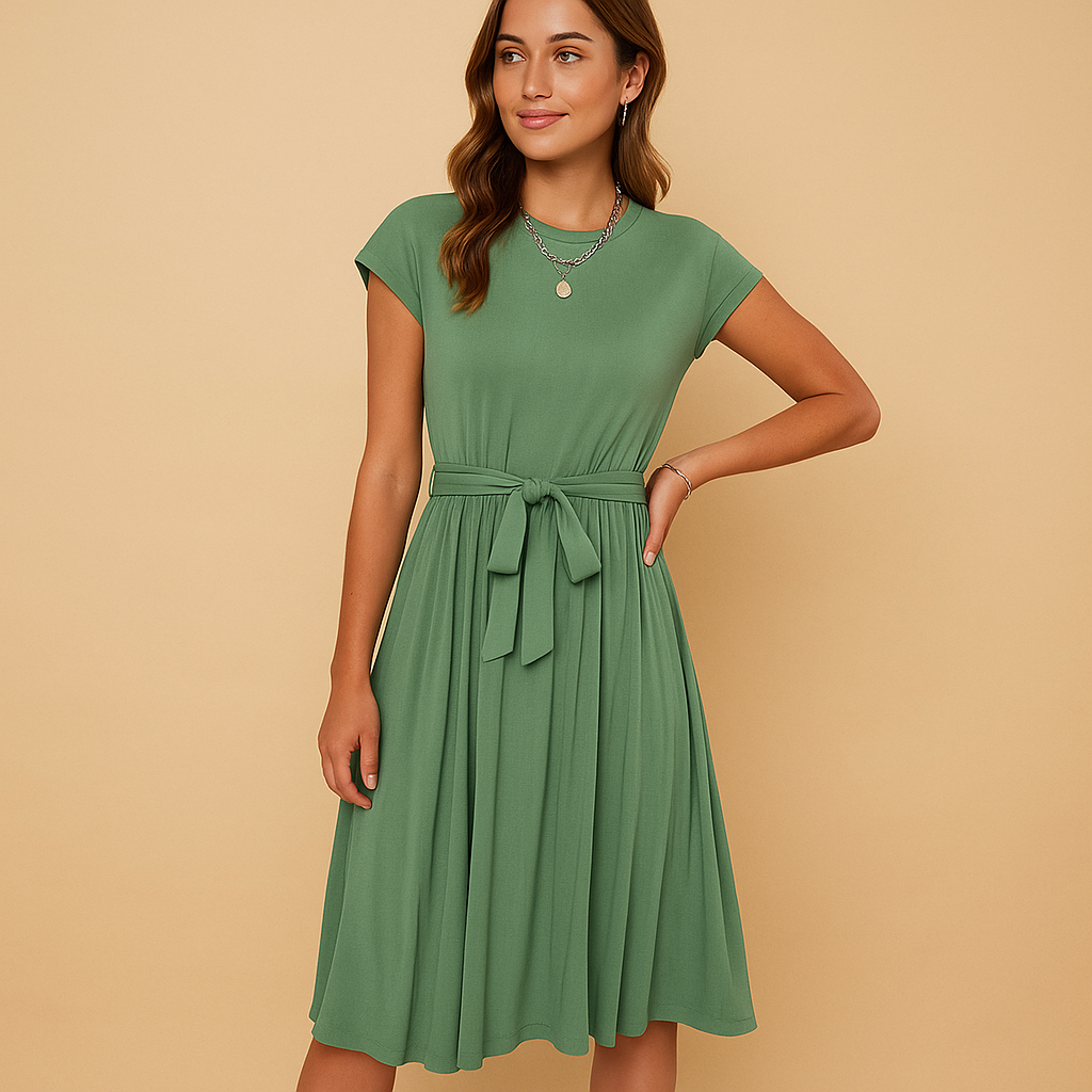 Zomerjurk met elegante snit en luchtige pasvorm voor dames | Elza