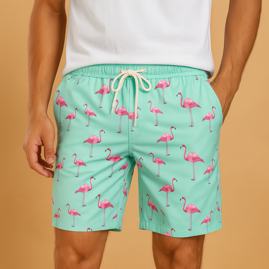 Svømmeshorts i hurtigtørrende materiale til mænd | Timo